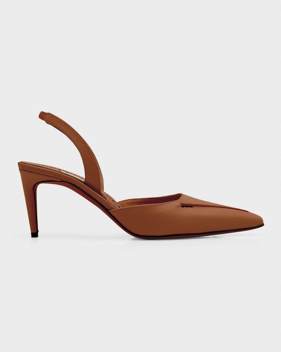 Homerasli Leather Halter Pumps